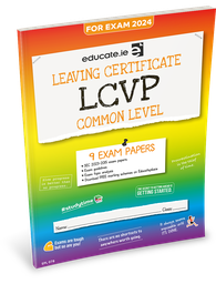 [9781915595546] Educate.ie LC LCVP Common Level Exam Papers 2024