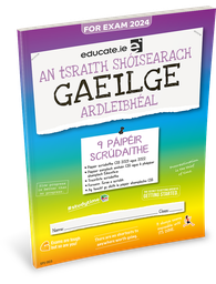 [9781915595591] Educate.ie JC Gaeilge HL Exam Papers 2024