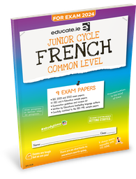 [9781915595683] Educate.ie JC French Common Level Exam Papers 2024