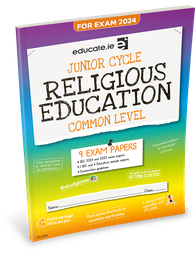 [9781915595720] Educate.ie JC Religious Education Common Level Exam Papers 2024