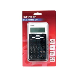[4974019921112] [2 Line Display] Sharp Scientific Calculator EL-531THB-WH