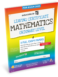 [9781916832381] [OLD EDITION] Educate.ie LC Maths OL Exam Papers 2025