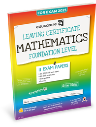 [9781916832398] [OLD EDITION] Educate.ie LC Maths F Exam Papers 2025