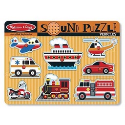 [0000772107259] Sound Puzzle Vehicles Melissa and Doug (Jigsaw)