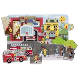 [0000772107365] Around The Fire Station Sound Puzzle Melissa and Doug (Jigsaw)