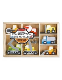 [0000772131803] Wooden Construction Site Vehicles Melissa and Doug
