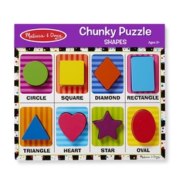 [0000772137300] Shapes Chunky Puzzles Melissa and Doug (Jigsaw)