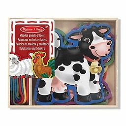 [0000772137812] Wooden Panels and Laces - Farm Animals