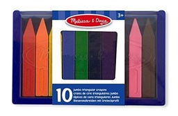 [0000772141482] * Jumbo Triangular Crayons 10Pcs Melissa and Doug