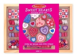 [0000772141758] Wooden Bead Set Sweet Hearts Melissa and Doug