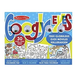 [0000772151658] Googly Eyes Colouring Pad Goofy Animals Melissa and Doug