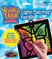 [0000772158855] Scratch Art Butterfly Light Catcher Melissa and Doug