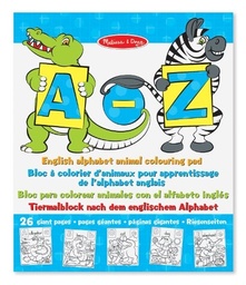 [0000772191098] * English Alphabet Animal Colouring Pad Melissa and Doug