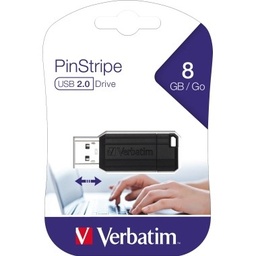 [0023942490623] USB 8gb Verbatim Pinstripe