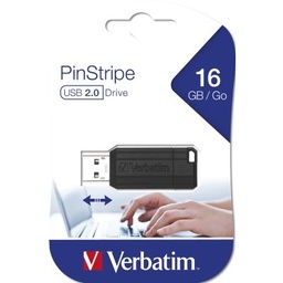 [0023942490630] USB 16gb Verbatim Pinstripe