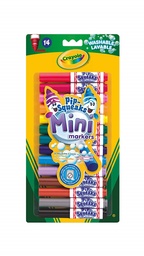 [0071662083434] Crayola Pip-Squeaks 14pk Mini Washable Felt Tip Colouring Pens, Pack of 14