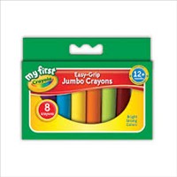[0071662381035] Crayola Jumbo Crayons 8pk Easy-Grip