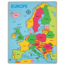 [0691621020487] Europe Insert Puzzle Bigjigs (Jigsaw)