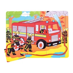 [0691621087244] Fire Engine (9 Piece Puzzle) (Jigsaw)