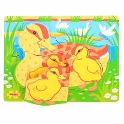 [0691621800737] Chunky Mum and Baby Duck Puzzle (Jigsaw)