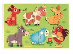 [3070900012592] Wooden Puzzle Coucou-Cow (Jigsaw)