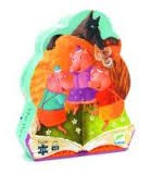 [3070900072121] Three Little Pigs (Silhouette 24 Piece Puzzle) Djeco (Jigsaw)