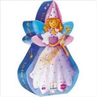 [3070900072251] Fairy and the Unicorn (Silhouette 36pcs Puzzle) Djeco (Jigsaw)