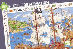 [3070900075061] Puzzle Pirates 100Pcs (Observation And Poster) (Jigsaw)