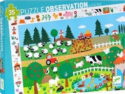 [3070900075917] Puzzle 35pcs The Farm (Observation) Djeco (Jigsaw)