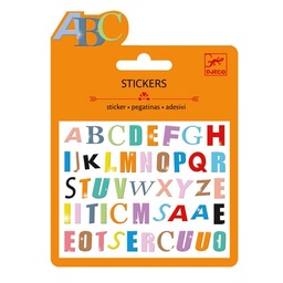 [3070900097742] MINI STICKERS PUFFY COLOURED LETTERS
