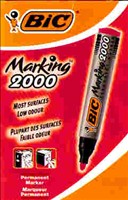 [3086129999712] Permanent Marker Red Round 2000 Bic