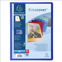 [3130630057406] Display Book A4 40 Pocket Kreacover Exacompta
