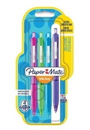 [3501179565668] Pens Ballpoint Asstd 4 Pack Inkjoy 300 Paper Mate