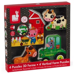 [3700217370909] Vertical Farm Puzzles set of 4 (Jigsaw)