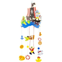 [3760111706808] Pirate Wooden Mobile