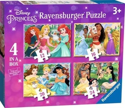 [4005556030798] Disney Princess 4 in a box Puzzle