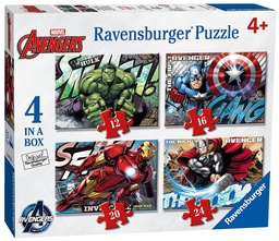 [4005556070213] Puzzle (4 in box) Avengers, Marvel (Jigsaw)