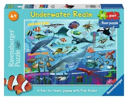 [4005556073474] Puzzle Underwater Realm Giant Floor Puzzle, 60pcs