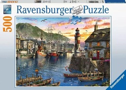 [4005556150458] Puzzle Sunrise at the Port 500pc Ravensburger (Jigsaw)
