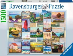 [4005556168200] Puzzle 1500pc Coastal Collage