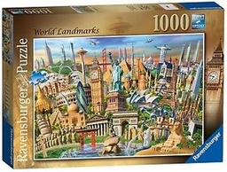 [4005556197989] Puzzle World Landmarks 1000pcs (Jigsaw)