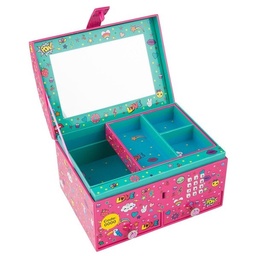 [4010070326302] Big Jewellery Box With Code Pink Top Model