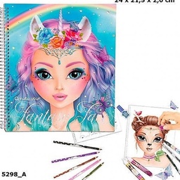 [4010070354541] Create your Fantasy Face Colouring Book