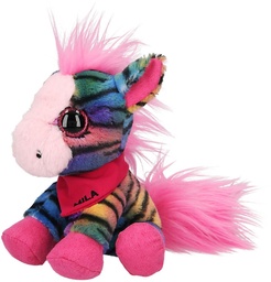 [4010070401498] Snukis Plush Rainbow Zebra