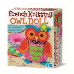 [4893156027641] French Knitting Owl Doll (4M Craft)