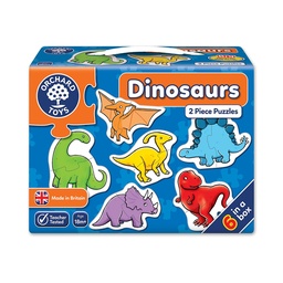 [5011863103093] Dinosaurs 2pc Puzzles Orchard Toys (Jigsaw)