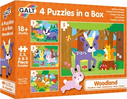 [5011979590473] 4 Puzzles in a Box - Woodland