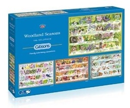 [5012269050486] Puzzle Woodland Seasons - 4x500pc (Jigsaw)