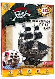 [5015766002347] Blackbeard's Pirate Ship (Large) (Build It 3D Puzzle) (Jigsaw)